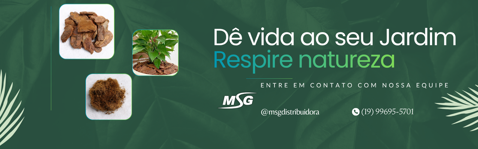 Dê vida ao seu jardim. Entre em contato com nossa equipe.